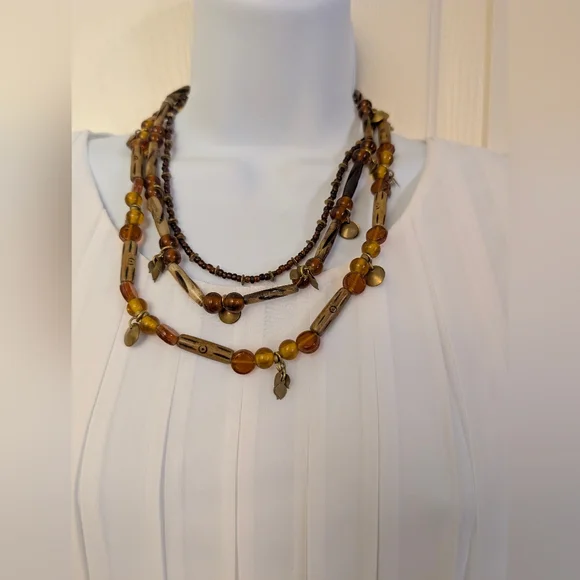 Multi-Strand, Boho-Style Necklace - Picture 1 of 6